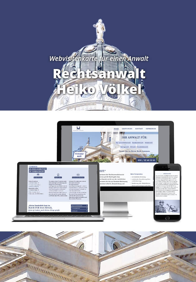 Webdesign für Anwalt und Kanzlei in Berlin